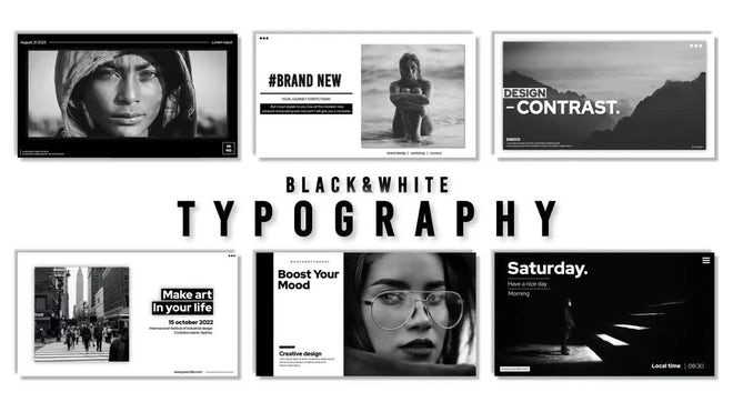 Photo of Black&White Typography – Motionarray 1511014