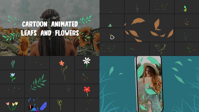 Photo of Cartoon Animated Leafs And Flowers – Motionarray 1417217