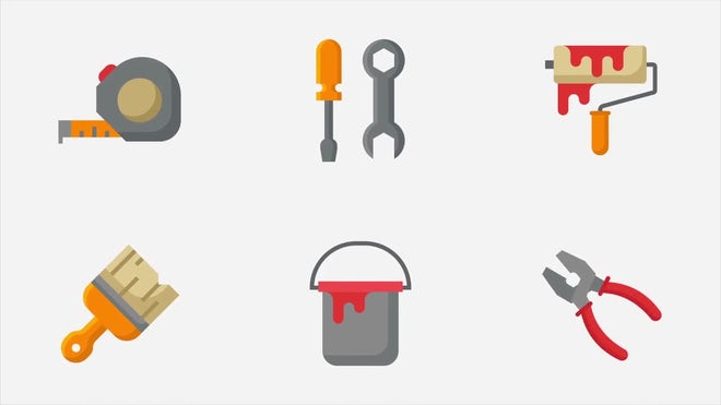Photo of Construction & Painting Animated Icons – Motionarray 1422162