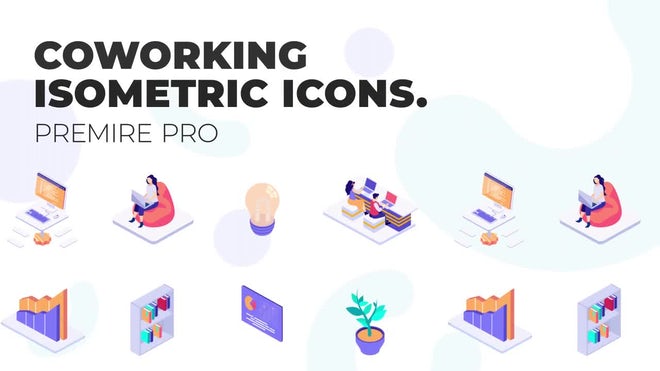 Photo of Coworking Space – Isometric  Icons – Motionarray 1159699