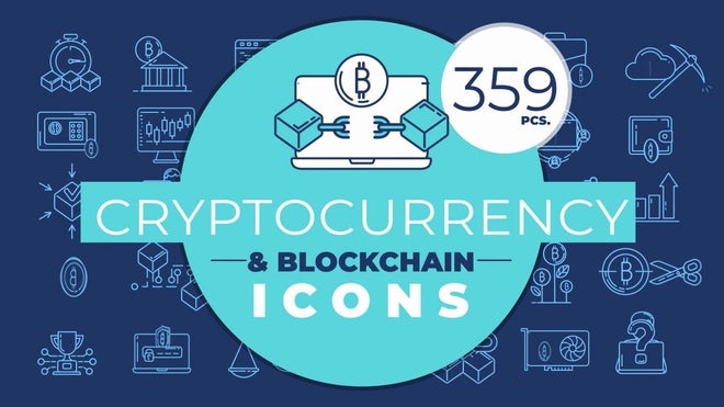 Photo of Cryptocurrency And Blockchain Icons – Motionarray 1238126