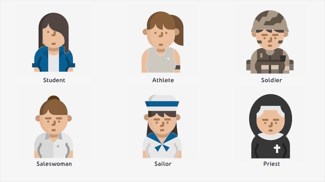 Photo of Female Professions Animated Icons – Motionarray 1422177