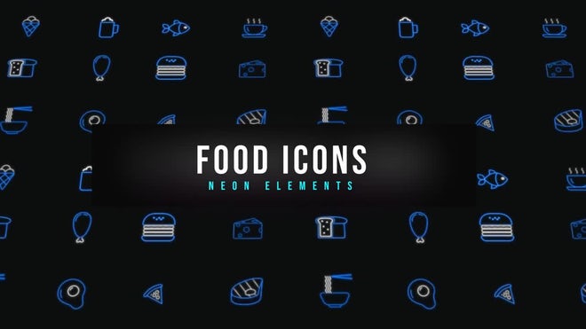 Photo of Food Neon Icons – Motionarray 1226769