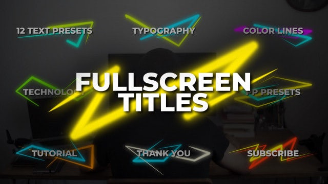 Photo of FullScreen Titles – Motionarray 1436574