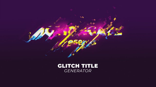 Photo of Glitch Title – Motionarray 1442843