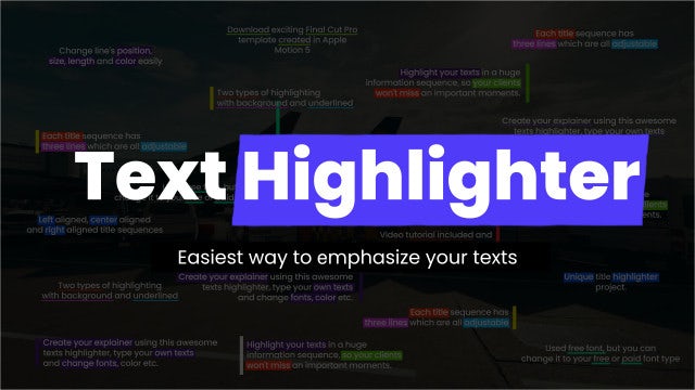 Photo of Highlight Texts – Explainer – Motionarray 1411075