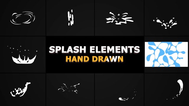 Photo of Liquid Splash Elements – Motionarray 1537828