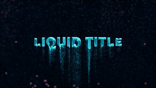Photo of Liquid Titles – Motionarray 1428472