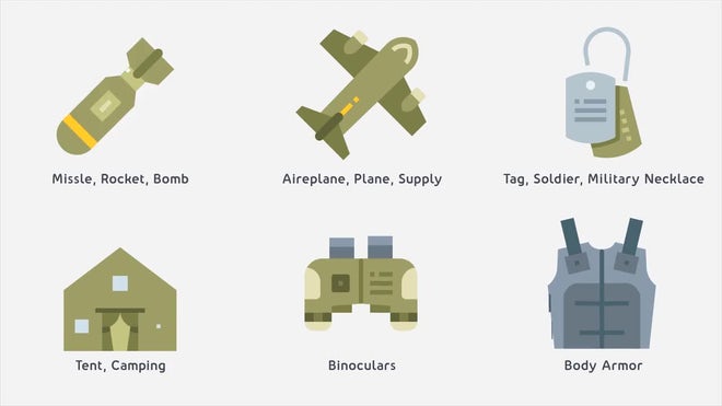 Photo of Military & Weapons Animated Icons – Motionarray 1422154