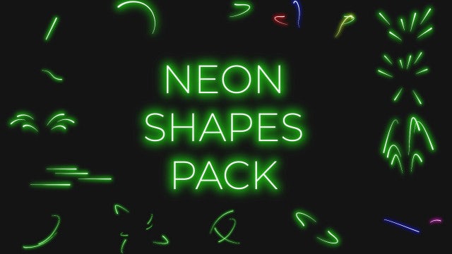 Photo of Neon Shapes Pack – Motionarray 1434616