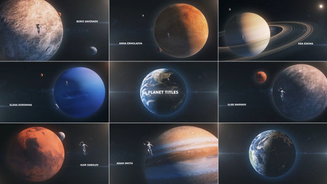 Photo of Planet Titles – Motionarray 1448990