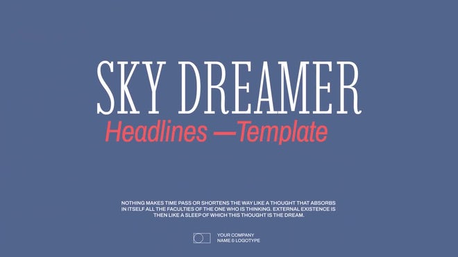 Photo of Sky Dreamer Titles – Motionarray 1422428