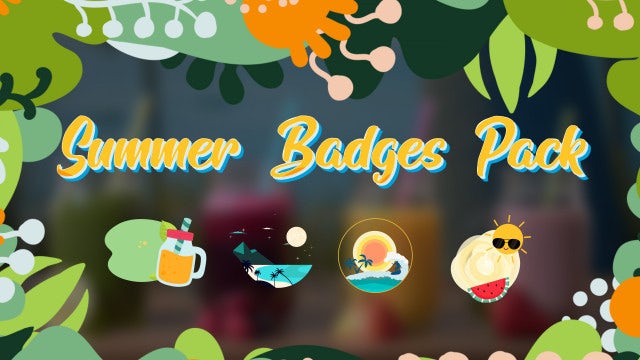 Photo of Summer Badges Pack – Motionarray 1557359