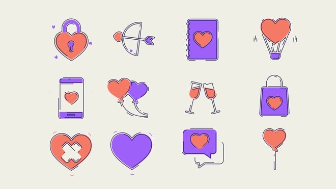 Photo of Valentine’s Day Icons – Motionarray 1447404