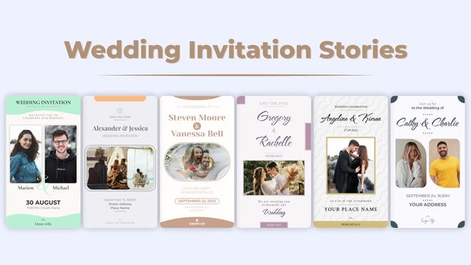 Photo of Wedding Invitation Stories – Motionarray 1236957
