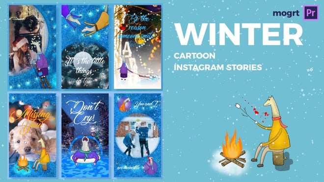 Photo of Winter Cartoon Instagram Stories – Motionarray 160099
