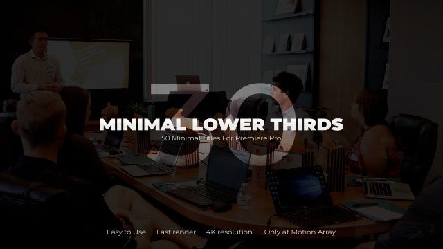 Photo of 30 Minimal Lower Thirds – Motionarray 1577239