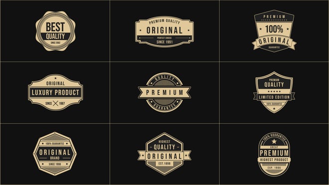 Photo of Badge And Vintage Titles – Motionarray 1238248