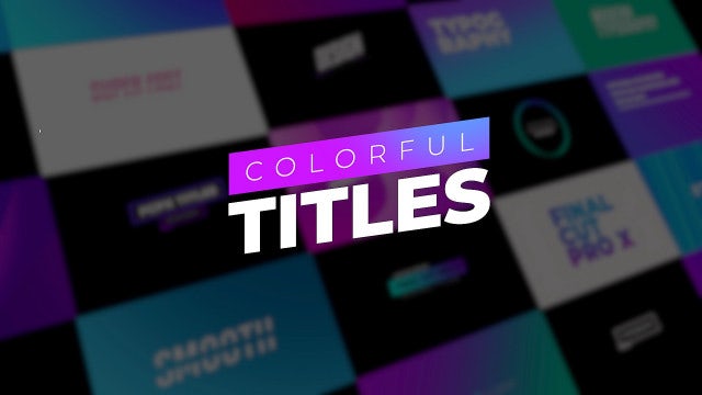 Photo of Colorful Titles – Motionarray 1585540
