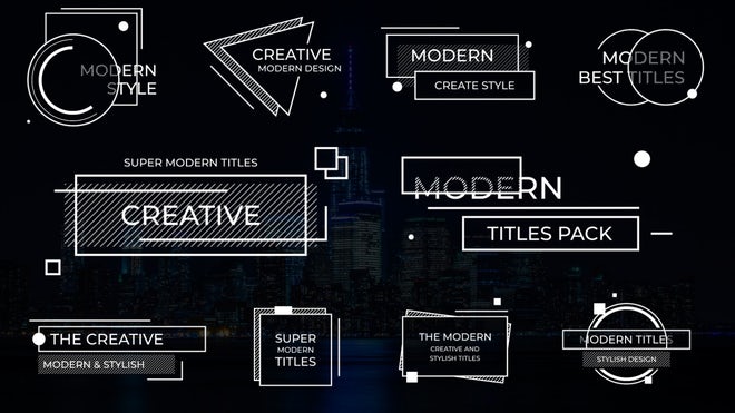 Photo of Creative Modern Titles – Motionarray 1232127