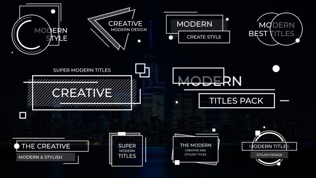 Photo of Creative Modern Titles – Motionarray 1592184