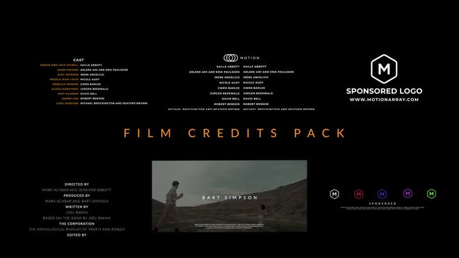 Photo of Film Credits Pack – Motionarray 1577690