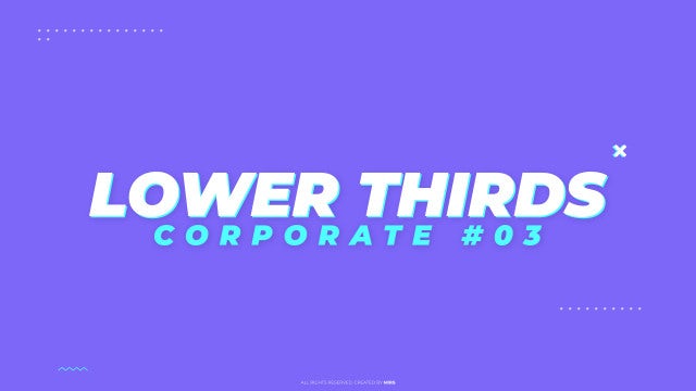 Photo of Lower Thirds: Corporate #03 – Motionarray 1602579