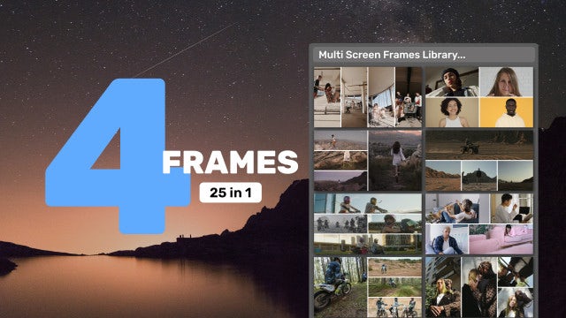 Photo of Multi Screen Frames Library – 4 Frames – Motionarray 1577744