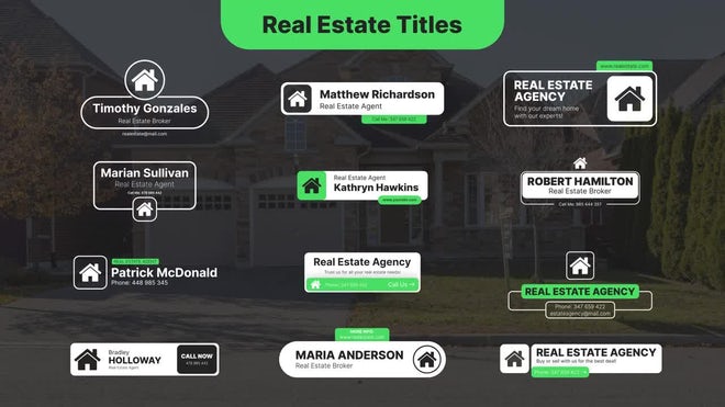 Photo of Real Estate Titles – Motionarray 1592930