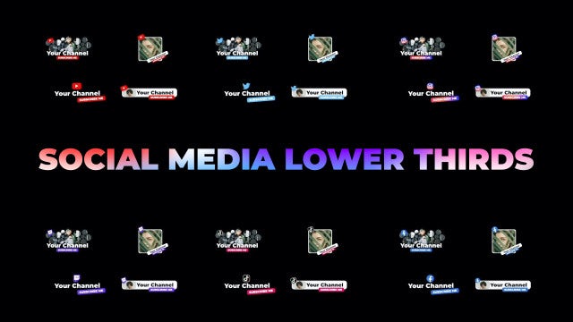 Photo of Social Media Lower Thirds – Motionarray 1406484