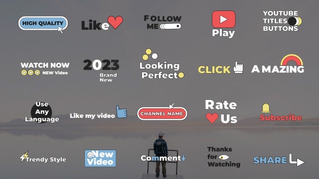 Photo of Social Media Titles Buttons – Motionarray 1575647