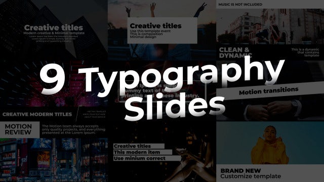 Photo of Typography Slides – Motionarray 1557462