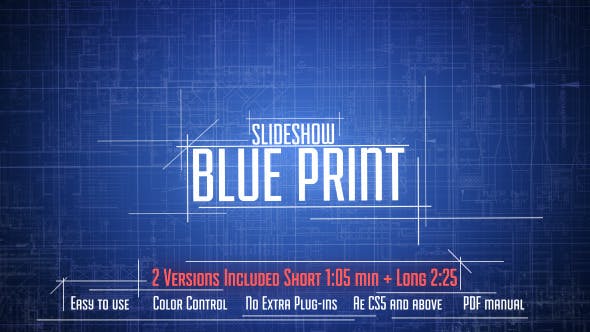 Photo of Blue Print Slideshow – Videohive 9462914