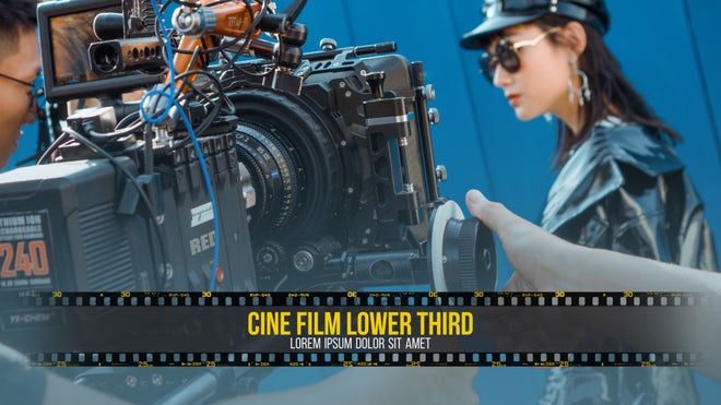 Photo of Cine Film Lower Third – Motionarray 1241739