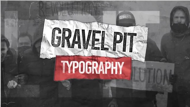 Photo of Gravel Pit Typography – Motionarray 1623649