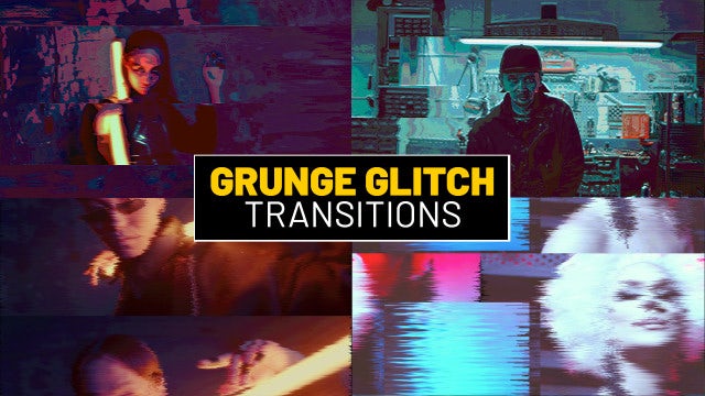 Photo of Grunge Glitch Transitions – Motionarray 1627585