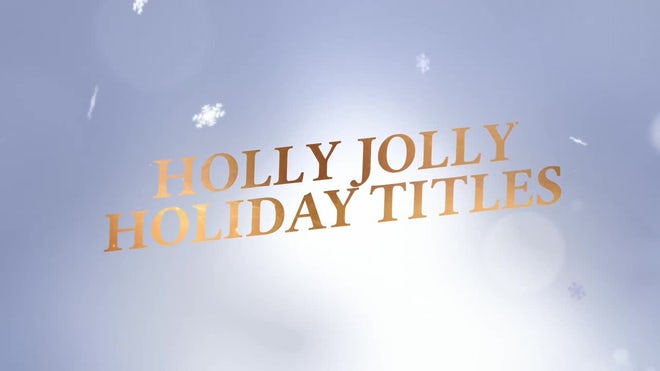 Photo of Holly Jolly Holiday Titles – Motionarray 1651194