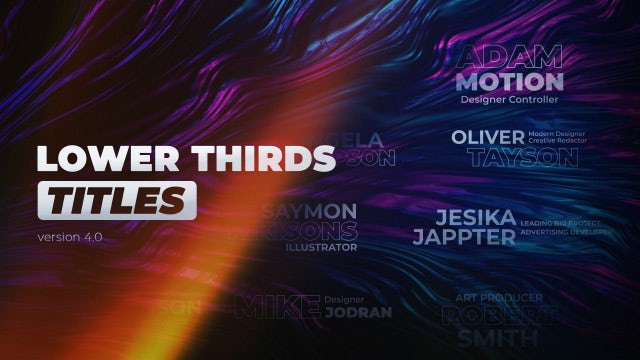 Photo of Lower Thirds Titles – Motionarray 1645784