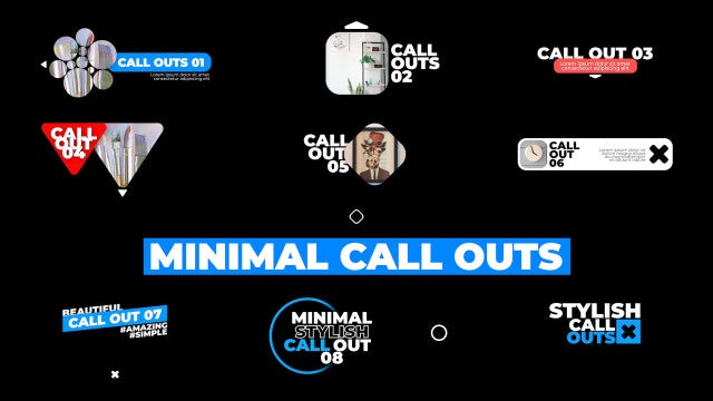 Photo of Minimal Call Outs – Motionarray 1617298