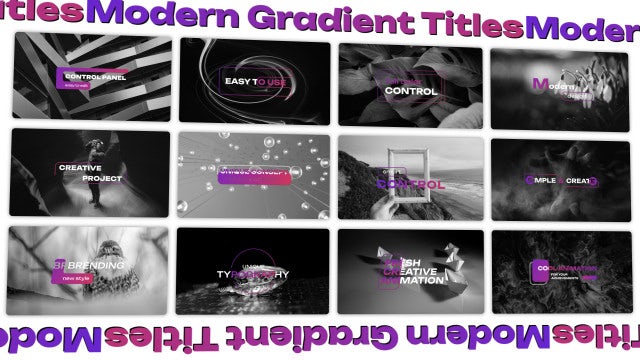 Photo of Modern Gradient Titles – Motionarray 1612259