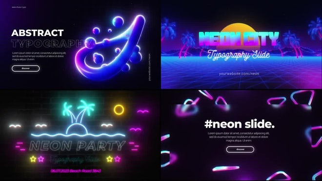 Photo of Neon Retro Typography – Motionarray 1617103