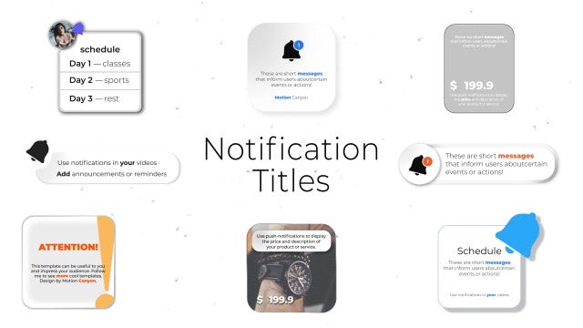 Photo of Notification Titles – Motionarray 1620471