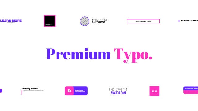 Photo of Premium Typography – Motionarray 1605184