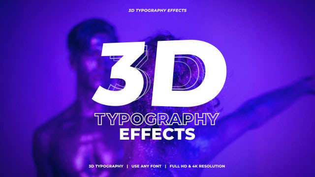 Photo of 3D Typography Effects – Motionarray 1670649