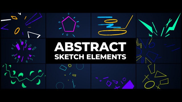 Photo of Abstract Sketch Elements – Motionarray 1677827