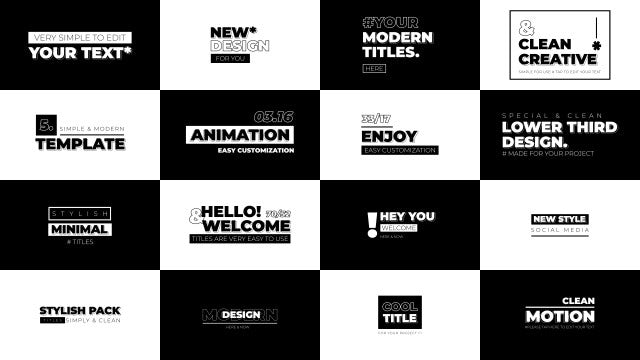 Photo of Typography Titles – Motionarray 1660341