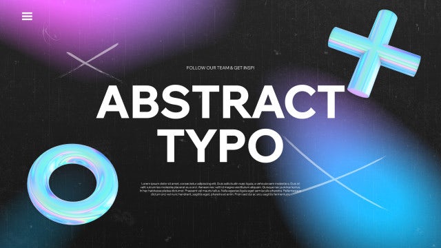 Photo of Abstract Bold Typography – Motionarray 1695483