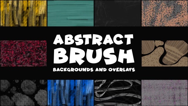 Photo of Abstract Brush Backgrounds And Overlays – Motionarray 1743585