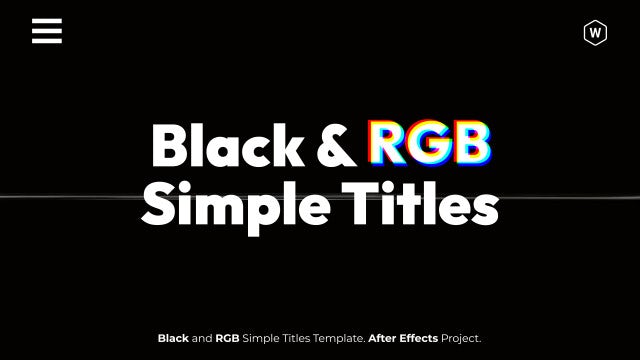 Photo of Black And RGB Simple Titles – Motionarray 1712028