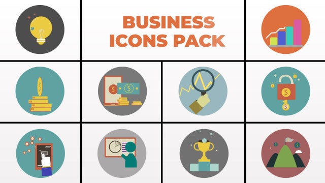 Photo of Business Icons Pack – Motionarray 1727655